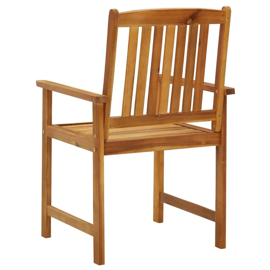 Chaises de jardin lot de 4 Bois d'acacia solide - 4