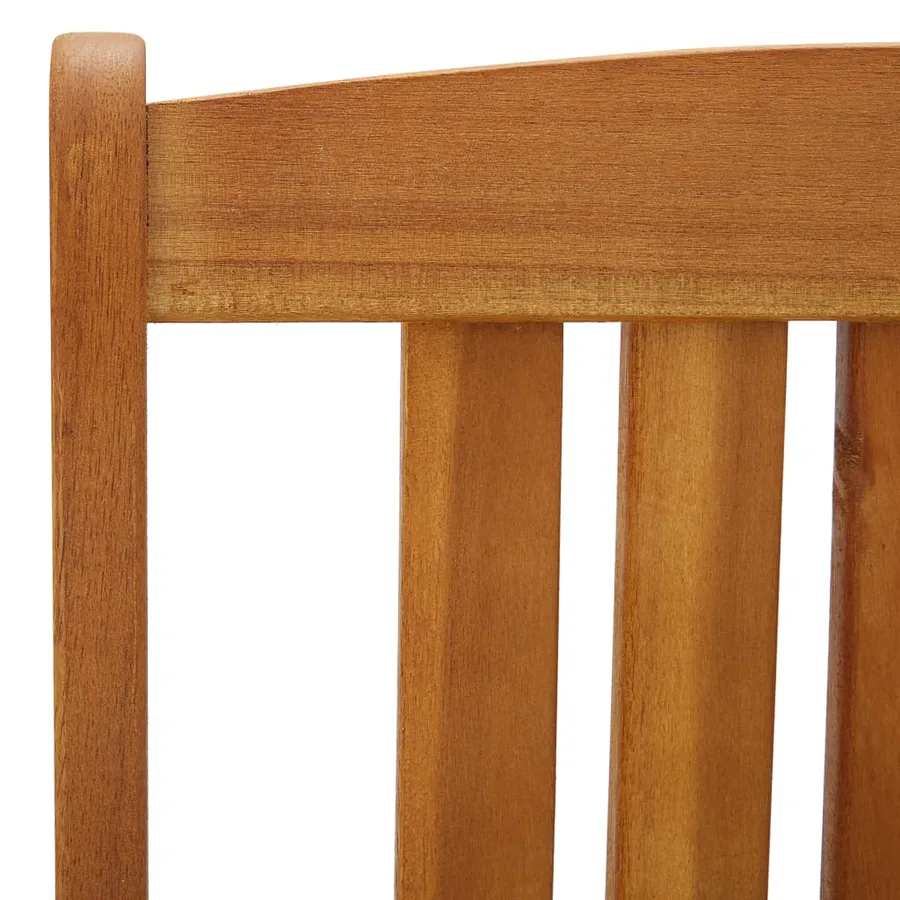Chaises de jardin lot de 4 Bois d'acacia solide - 5