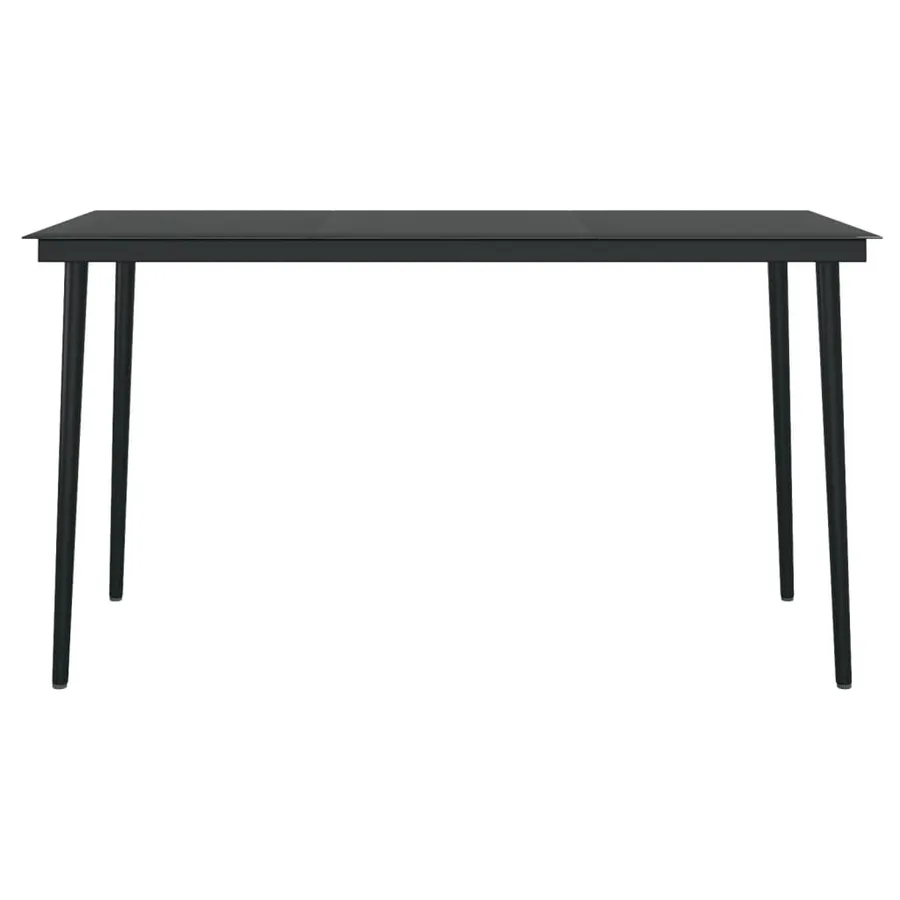 Ensemble à manger de jardin 5 pcs Gris foncé - 6