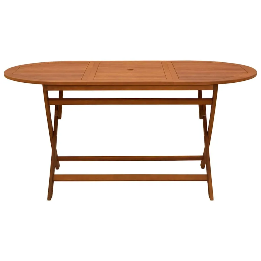 Table pliable de jardin 160x85x75 cm Bois d'eucalyptus massif - 3