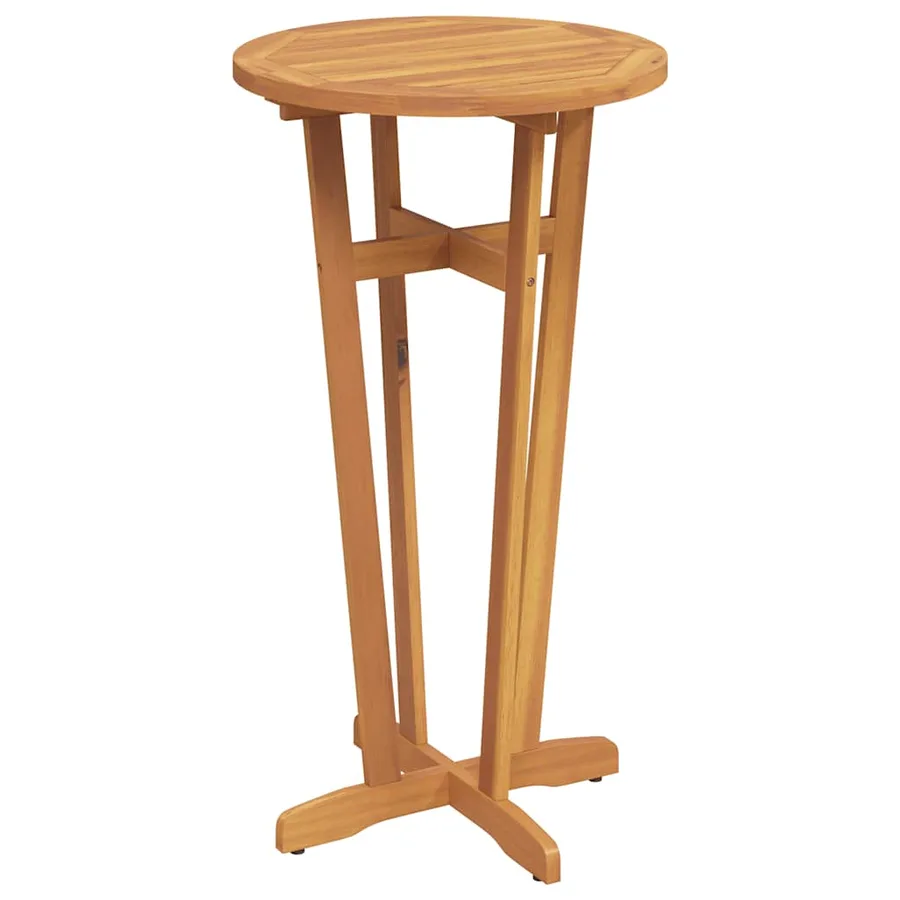 Table de bar de jardin Ø60x105 cm Bois d'acacia solide - 7