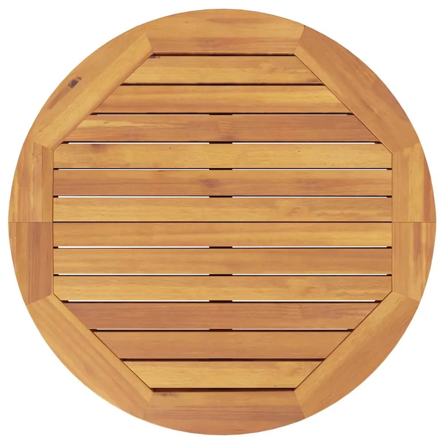 Table de bar de jardin Ø60x105 cm Bois d'acacia solide - 8