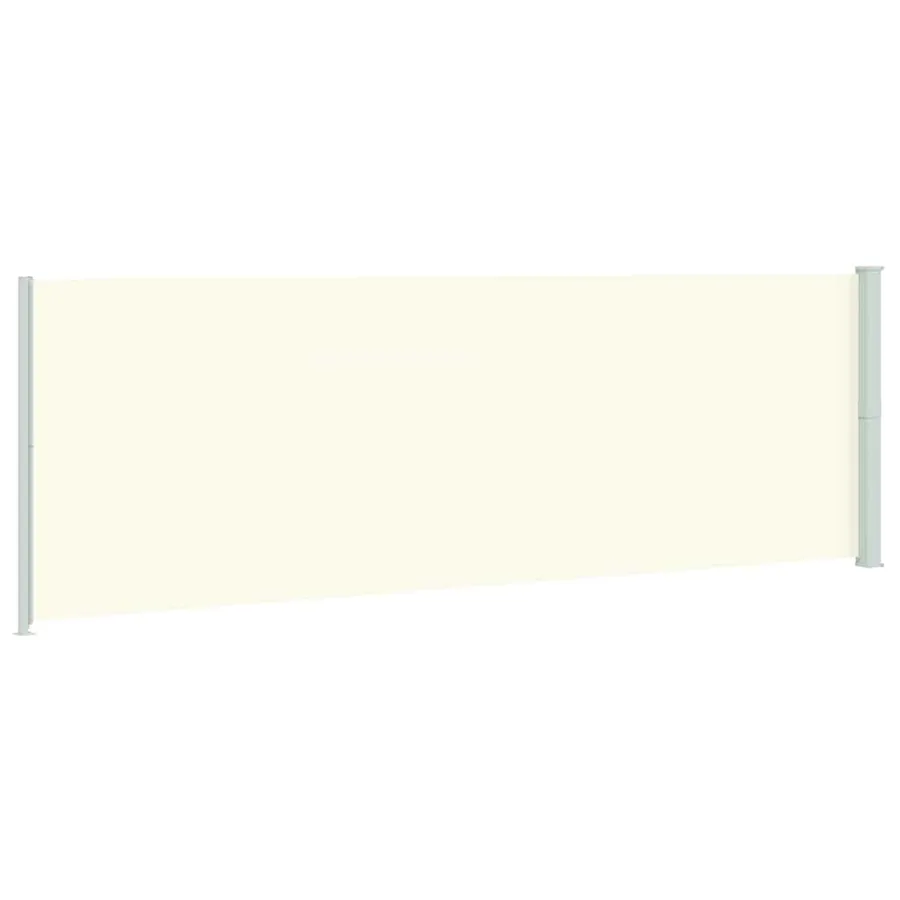 Auvent latéral rétractable de patio 200x600 cm Crème - 6