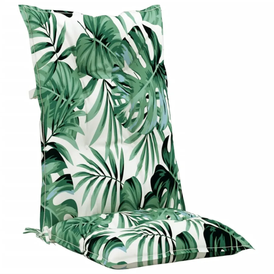 Coussins de chaise de jardin à dossier haut lot de 6 tissu - 4