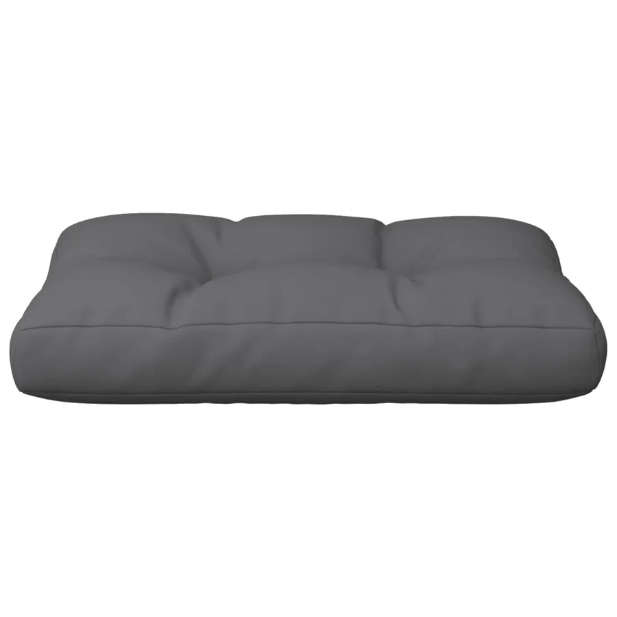 Coussin de palette anthracite 50x40x12 cm tissu - 5