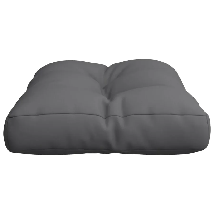 Coussin de palette anthracite 50x40x12 cm tissu - 6