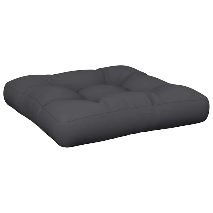 Coussins de palette lot de 2 noir tissu - 4