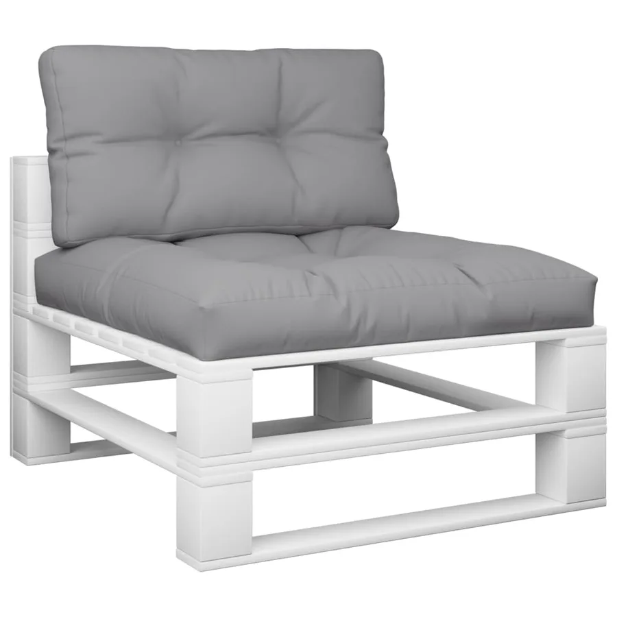 Coussins de palette lot de 2 gris tissu - 3