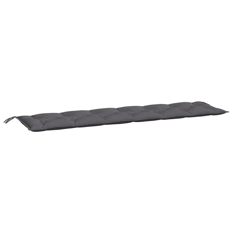 Coussin de banc de jardin anthracite 200x50x7 cm tissu oxford - 2