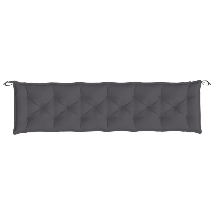 Coussin de banc de jardin anthracite 200x50x7 cm tissu oxford - 4
