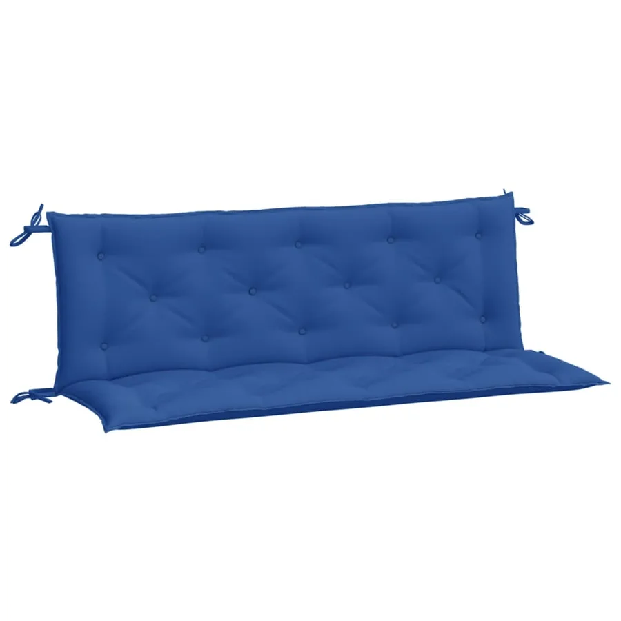 Coussins de banc jardin lot de 2 bleu 150x50x7 cm tissu Oxford - 2