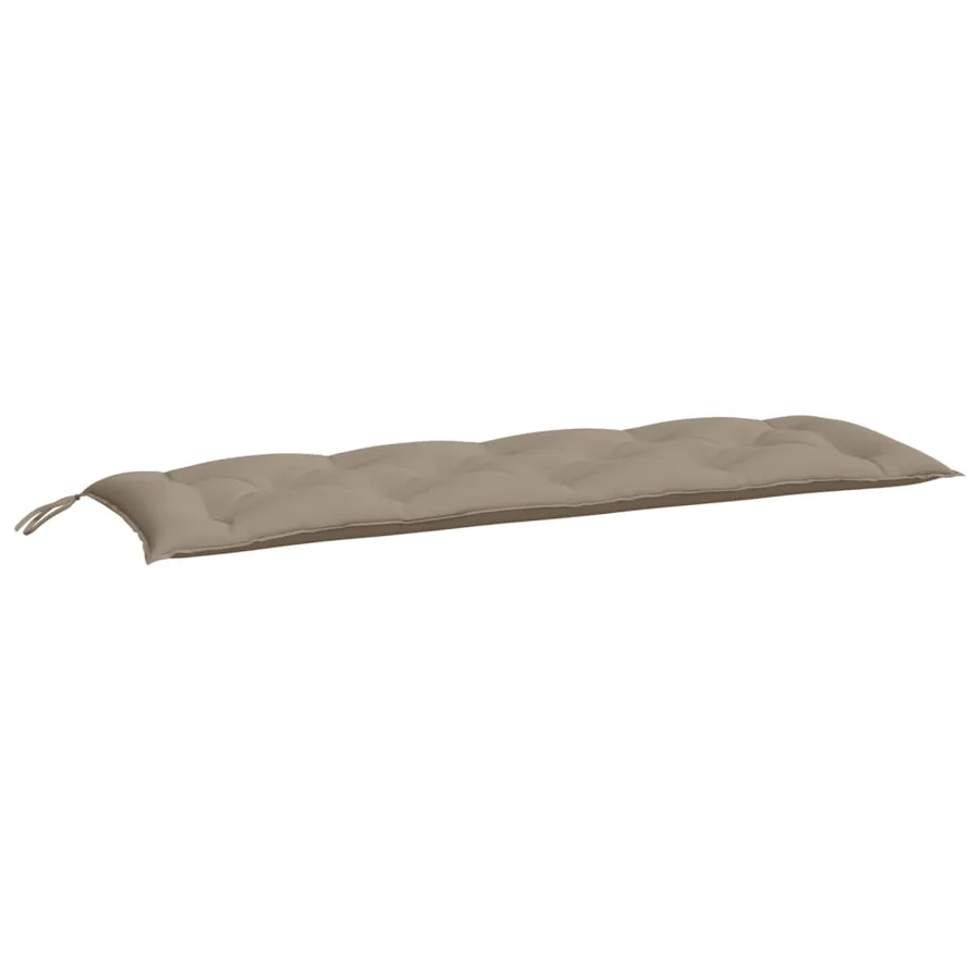 Coussins de banc jardin lot de 2 taupe 150x50x7 cm tissu Oxford - 3