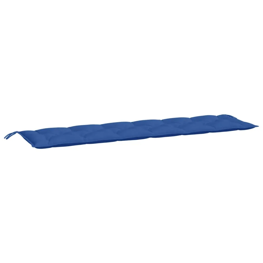 Coussins de banc jardin lot de 2 bleu 200x50x7 cm tissu Oxford - 4