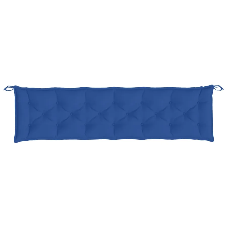 Coussins de banc jardin lot de 2 bleu 200x50x7 cm tissu Oxford - 5