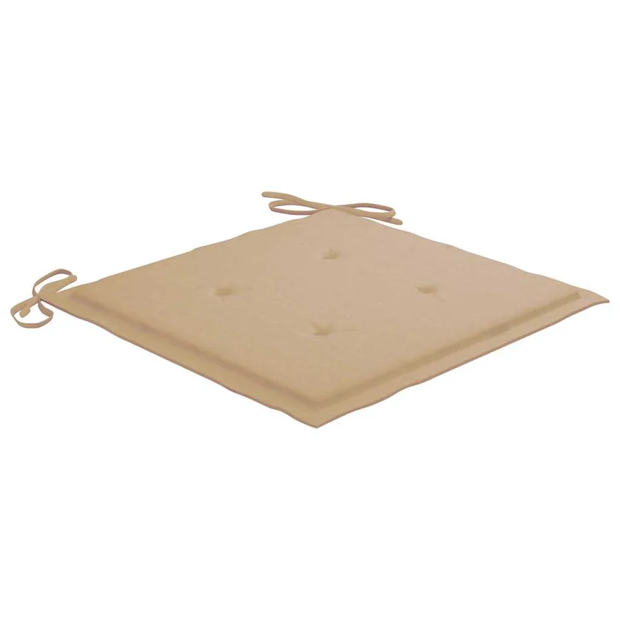 Chaises pliables de jardin lot de 2 avec coussins Bois d'acacia - 10