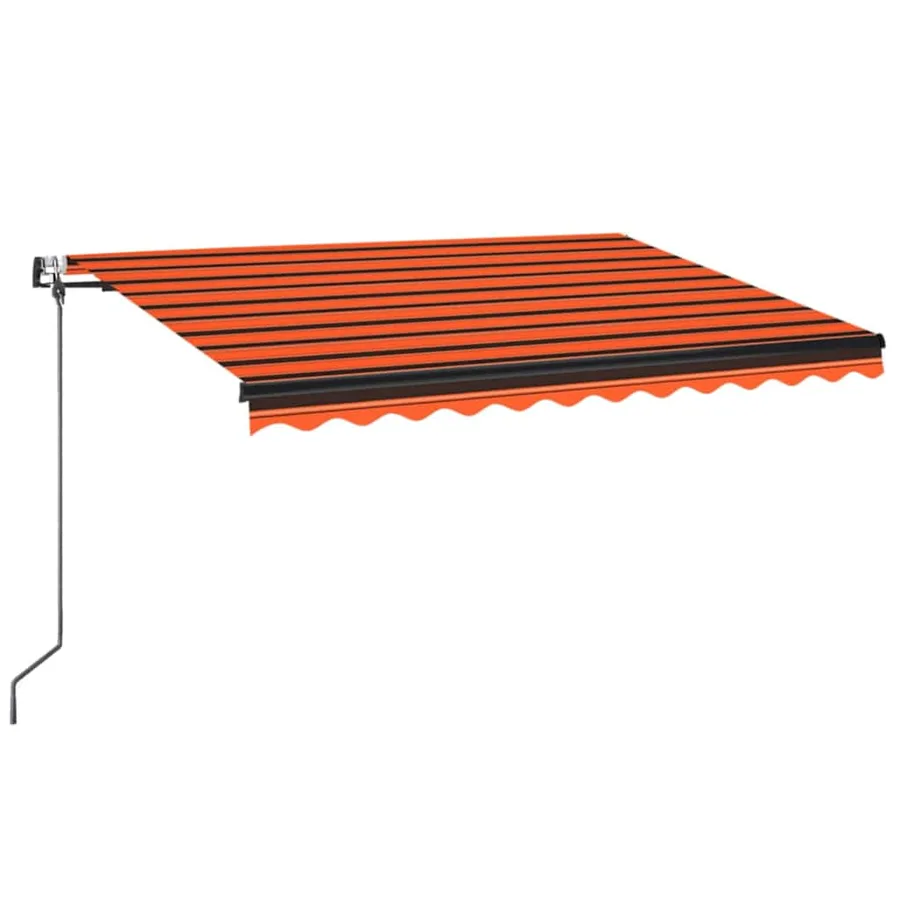 Auvent rétractable automatique 350x250 cm Orange et marron - 2