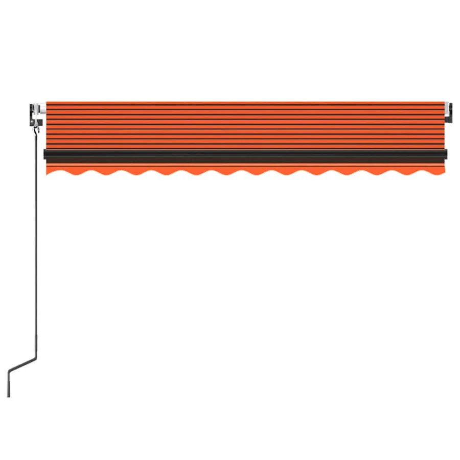 Auvent rétractable automatique 350x250 cm Orange et marron - 4