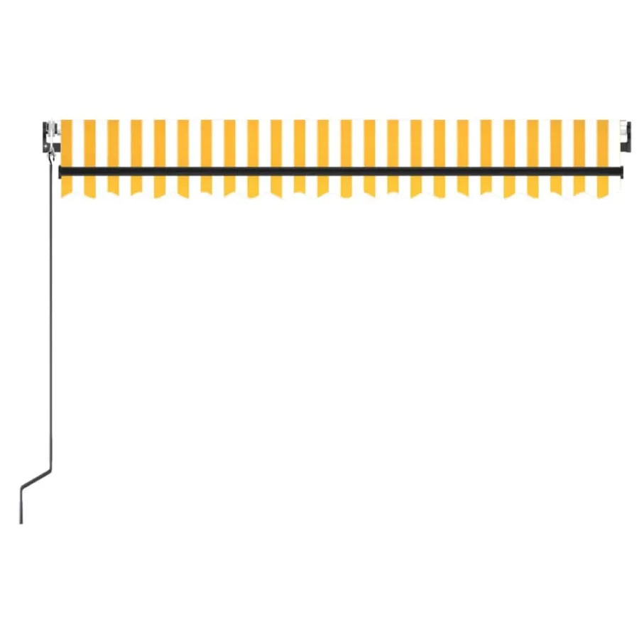 Auvent rétractable automatique 400x350 cm Jaune et blanc - 4