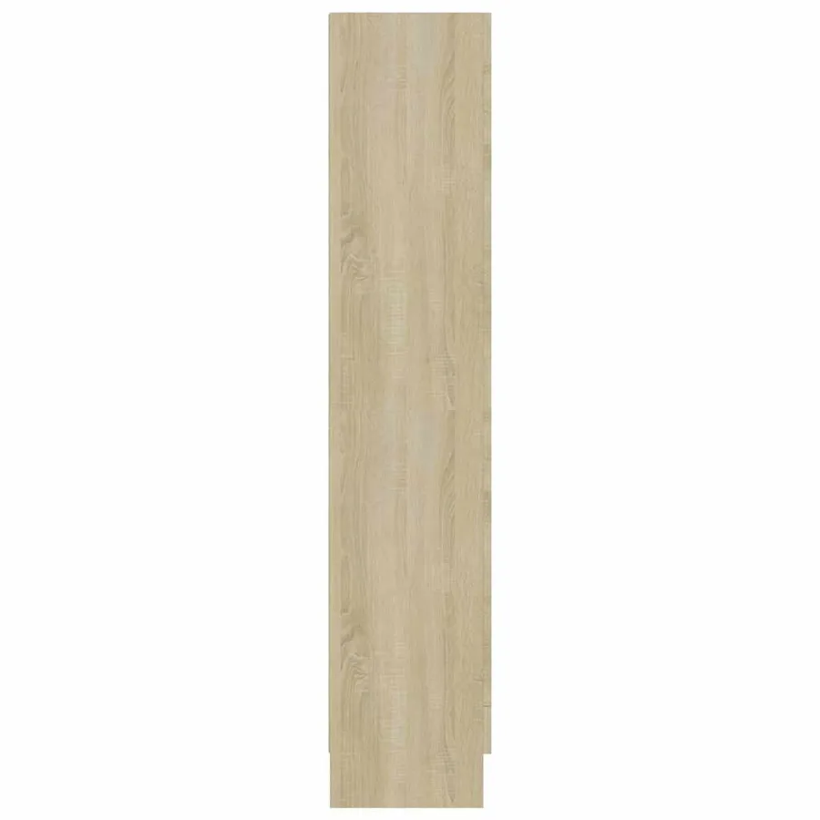 Armoire à vitrine Chêne sonoma 82,5x30,5x150 cm Bois ingénierie - 6