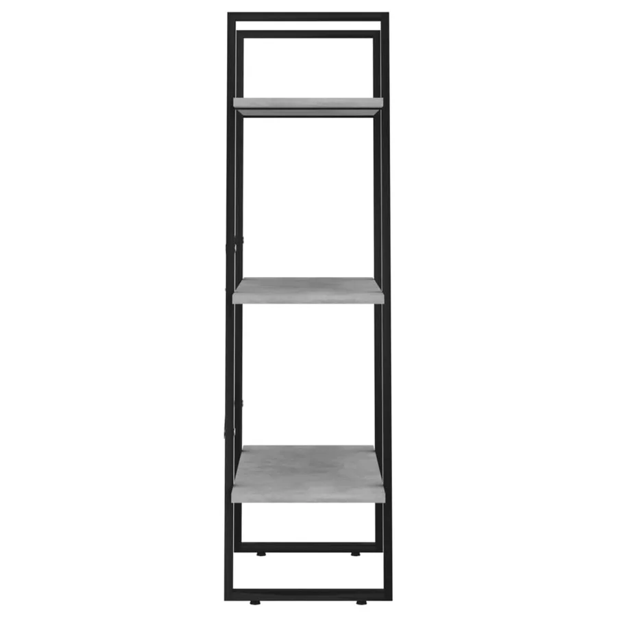 Étagère de rangement gris béton 60x30x105 cm bois d'ingénierie - 6