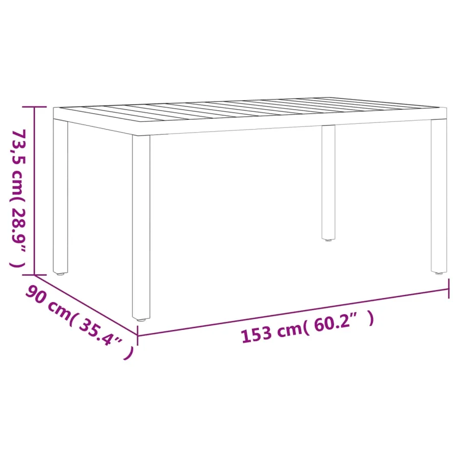 Ensemble à manger de jardin 7 pcs noir aluminium - 12