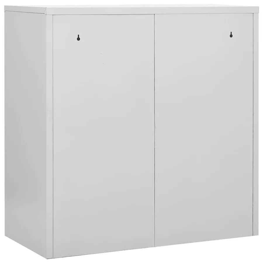 Armoire à casiers Gris clair et vert 90x45x92,5 cm Acier - 4