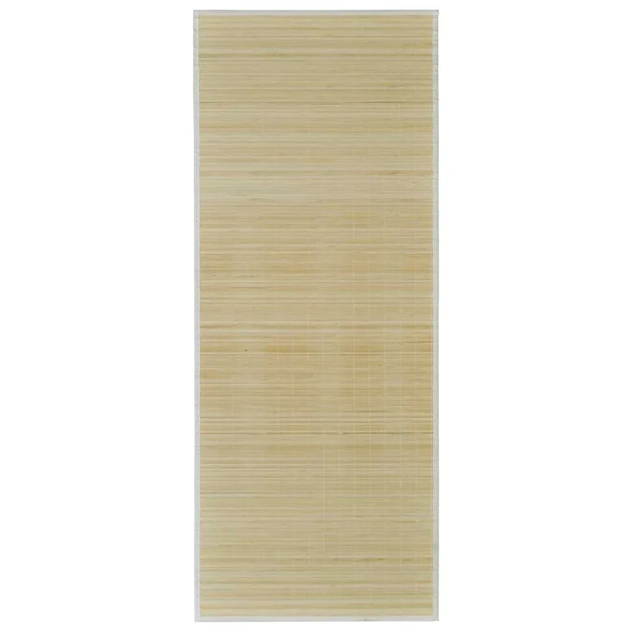 Tapis en bambou naturel à latte rectangulaire 120 x 180 cm - 2