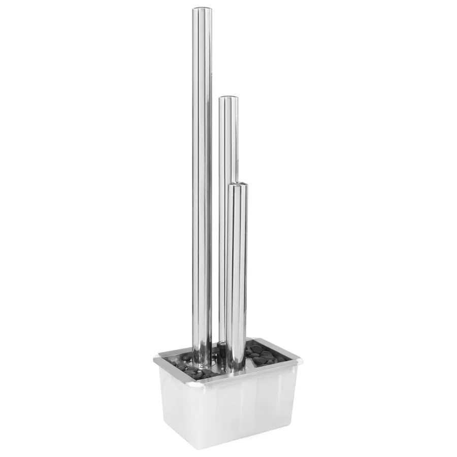 Fontaine de jardin Argenté 48x34x153 cm Acier inoxydable - 3