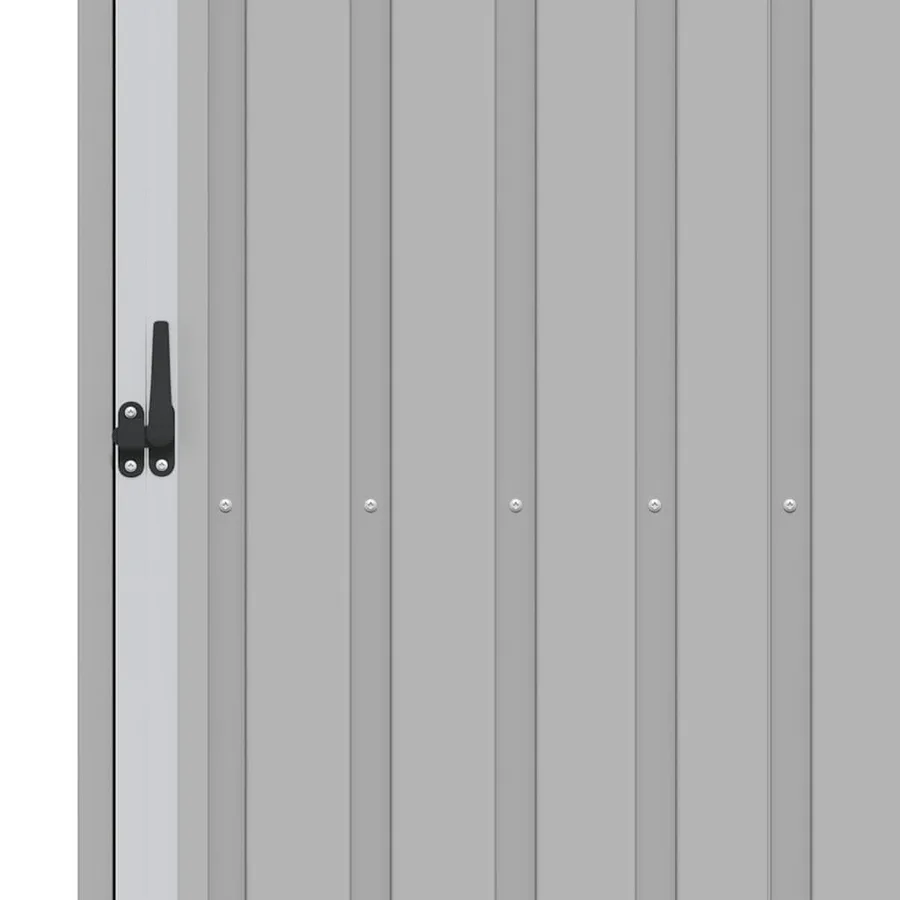 Abri à bois de jardin Gris 245x98x159 cm Acier galvanisé - 10