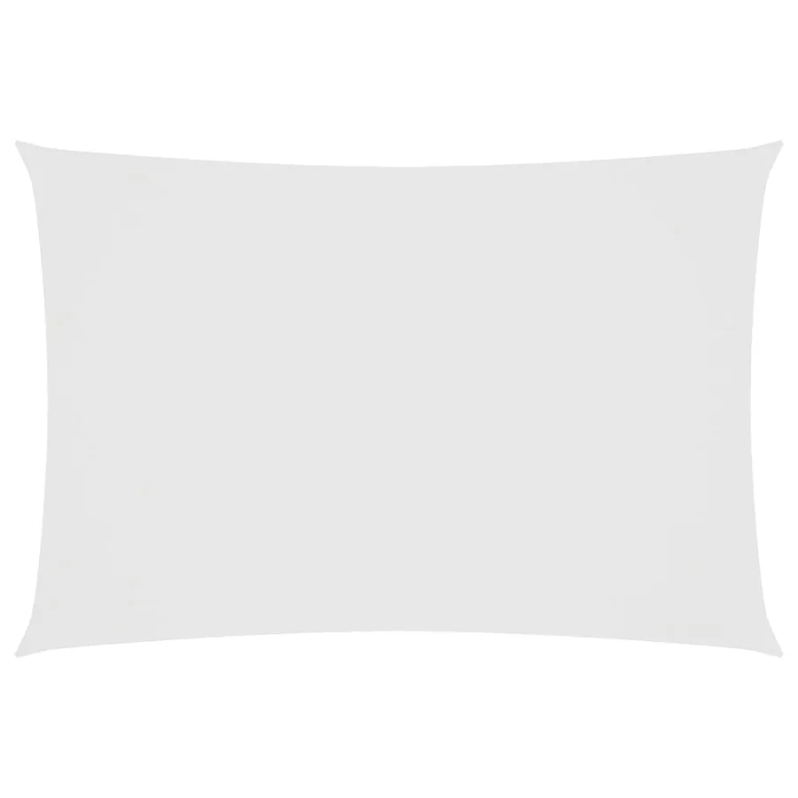 Voile de parasol tissu oxford rectangulaire 2,5x4,5 m blanc - 2