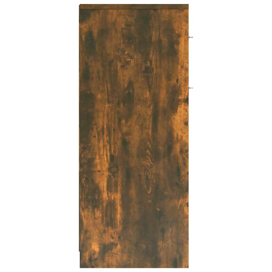 Armoire de bain Chêne fumé 60x33x80 cm Bois d'ingénierie - 7