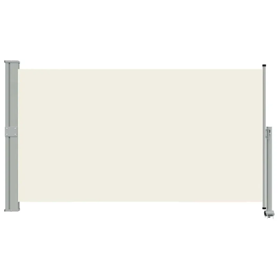 Auvent latéral rétractable de patio 140 x 300 cm Blanc cassé - 4