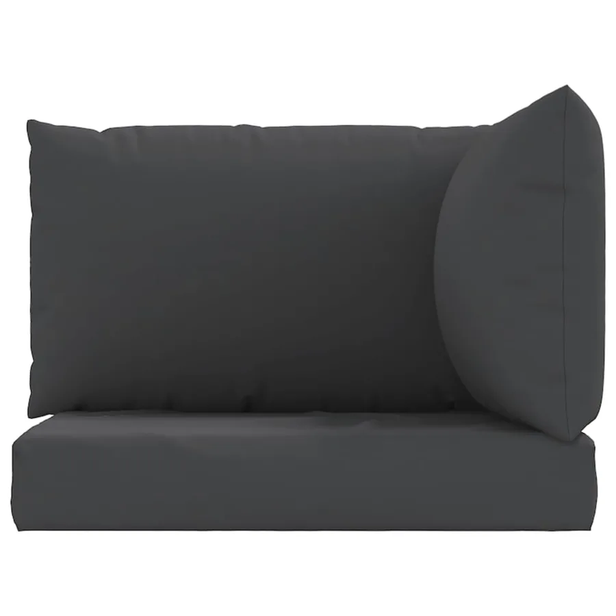 Coussins de palette lot de 3 noir tissu oxford - 4