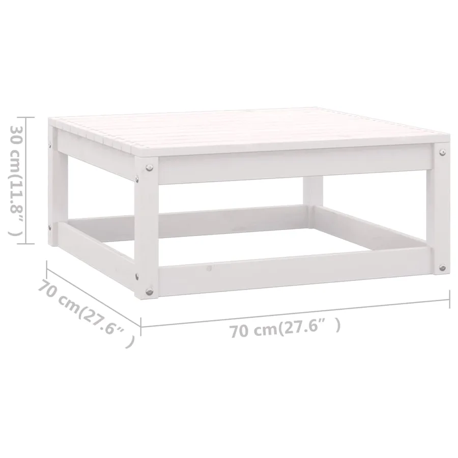 Salon de jardin 4 pcs avec coussins Bois de pin massif - 10