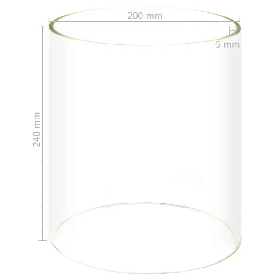 Cylindre en verre pour réchaud à hot-dog 200 x 240 mm - 4