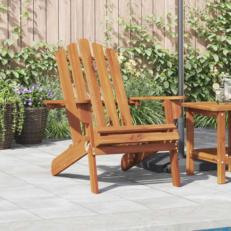 Chaise de jardin Adirondack Bois d'acacia massif