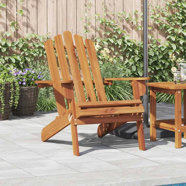 Chaise de jardin Adirondack Bois d'acacia massif