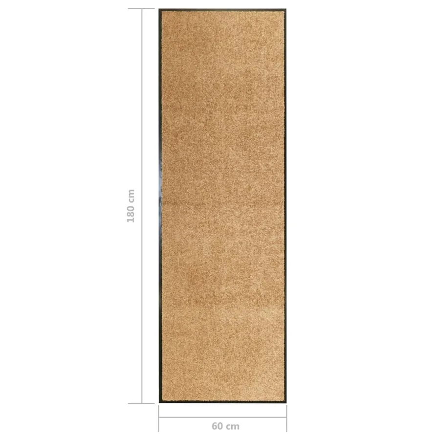 Paillasson lavable Crème 60x180 cm - 6