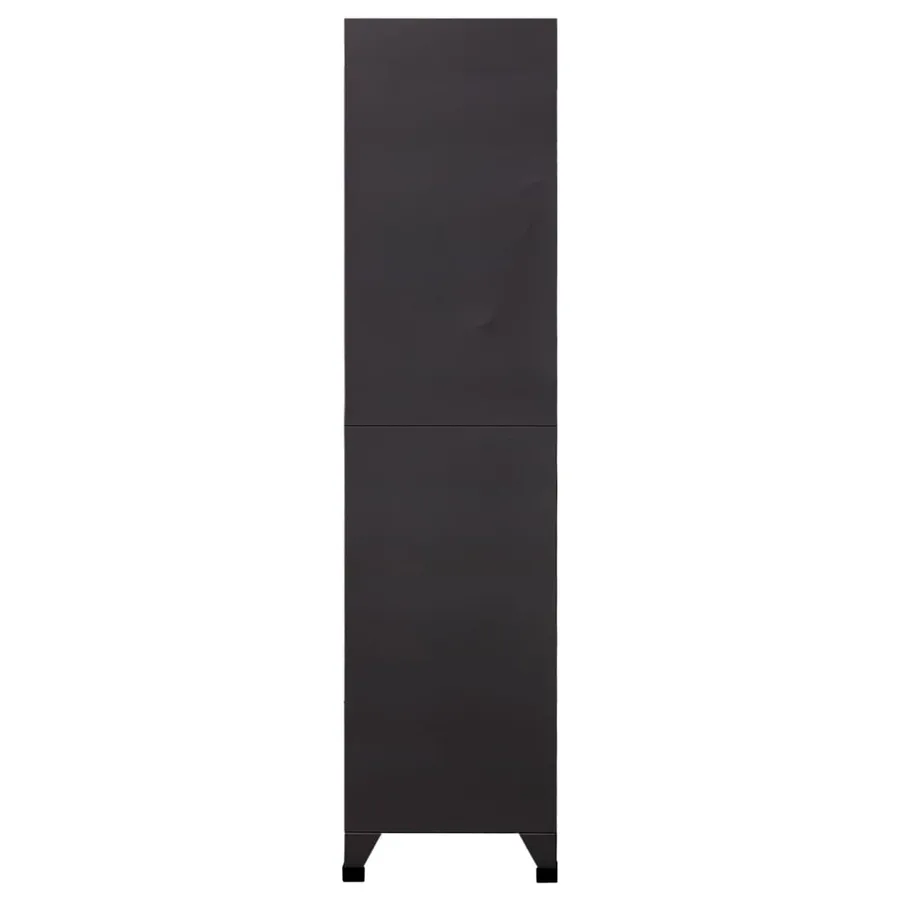 Armoire à casiers Anthracite 90x40x180 cm Acier - 4