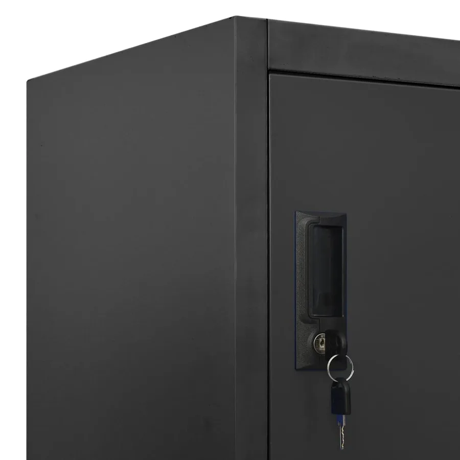 Armoire à casiers Anthracite 90x40x180 cm Acier - 7