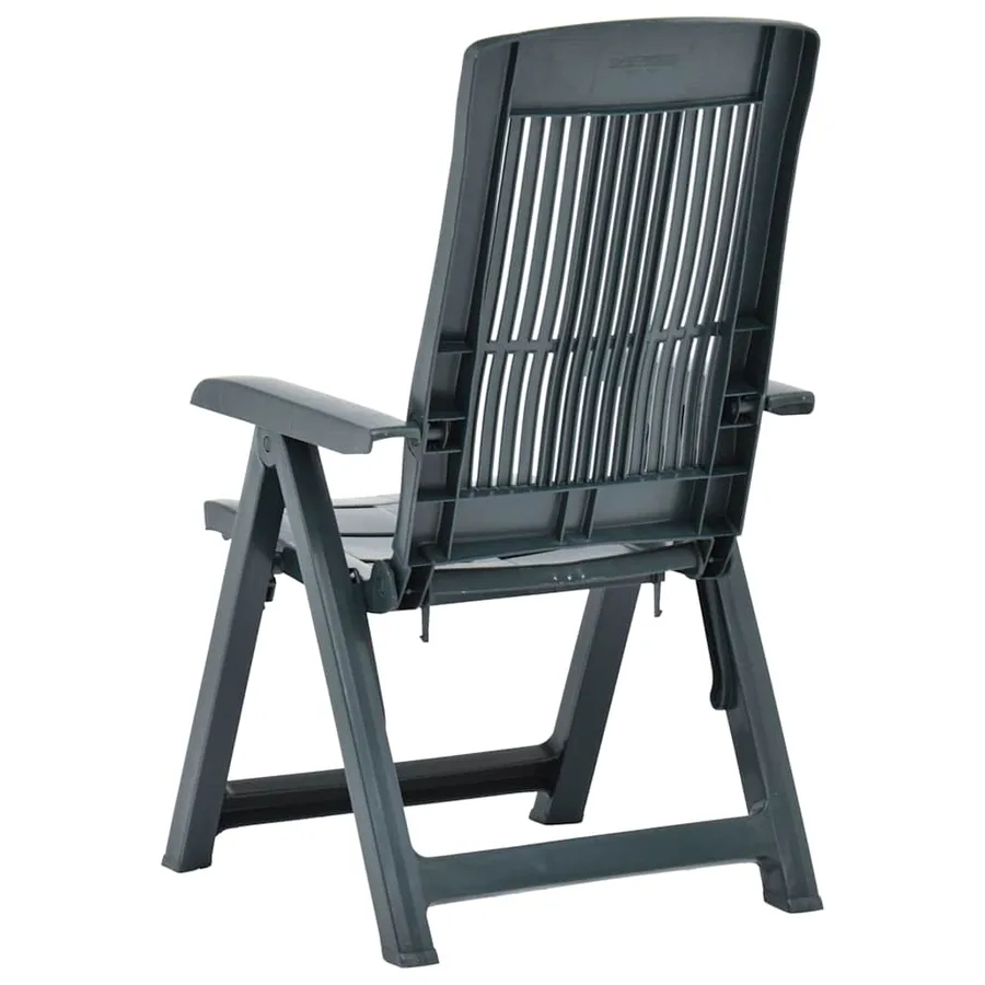 Chaises inclinables de jardin lot de 2 Plastique Anthracite - 15