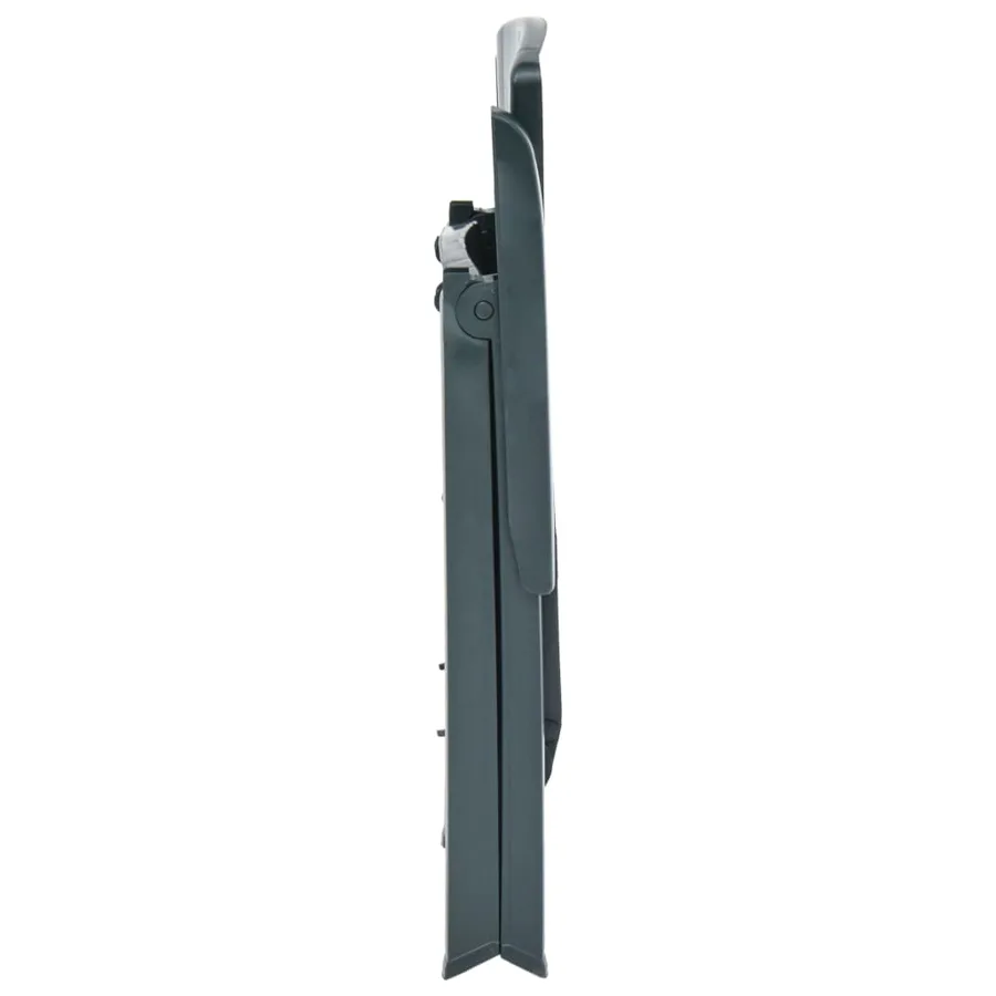 Chaises inclinables de jardin lot de 2 Plastique Anthracite - 16