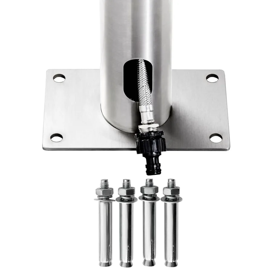 Douche de jardin 225 cm Acier inoxydable - 9