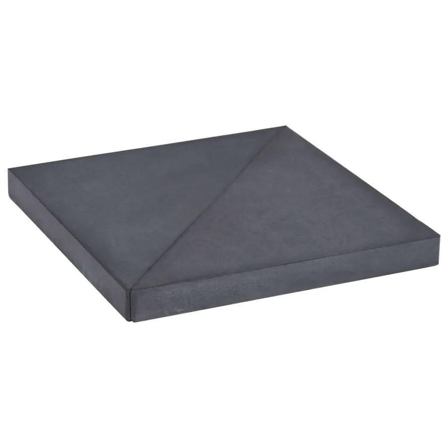 Plaque de poids de parasol Noir Granite Carré 15 kg
