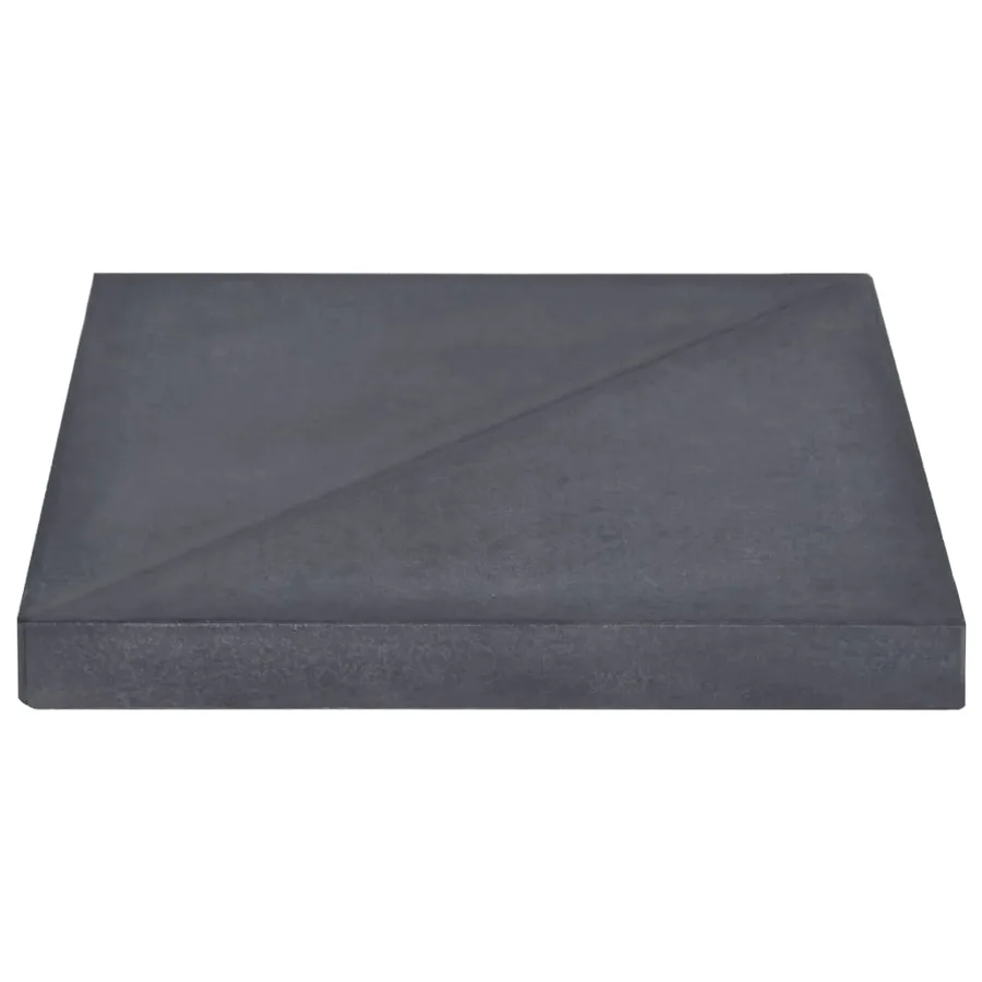 Plaque de poids de parasol Noir Granite Carré 15 kg - 2