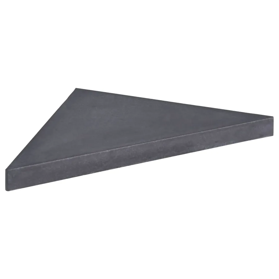Plaque de poids de parasol Noir Granite Carré 15 kg - 3