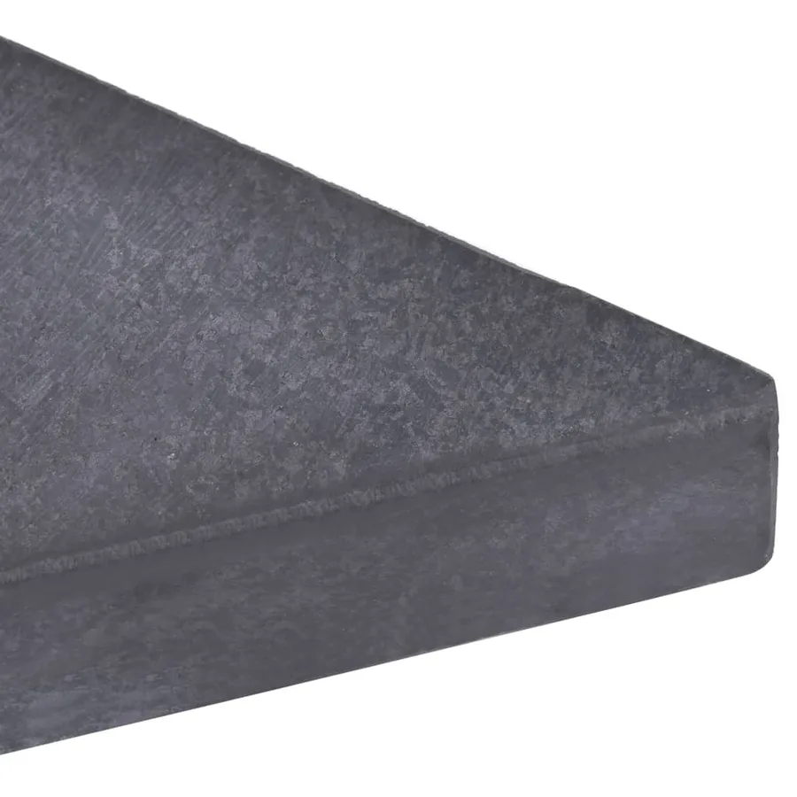 Plaque de poids de parasol Noir Granite Carré 15 kg - 4