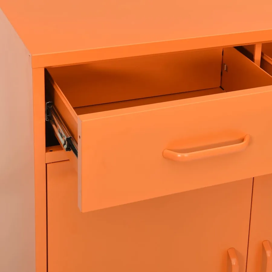 Armoire de rangement Orange 80x35x101,5 cm Acier - 6