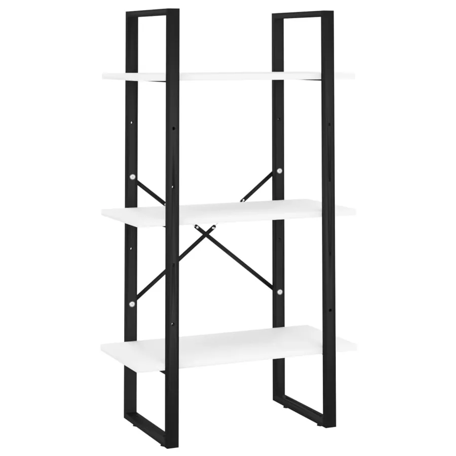 Étagère de rangement blanc 60x30x105 cm bois d'ingénierie - 2