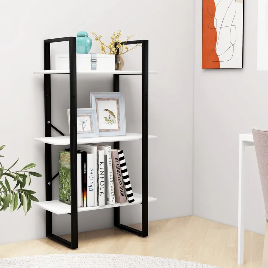 Étagère de rangement blanc 60x30x105 cm bois d'ingénierie - 3